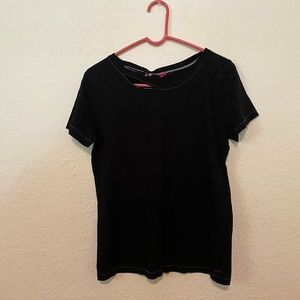 NWT N:Philanthropy black with white stitching tee.